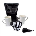 Cafetera Eléctrica Microsonic Doble Goteo 2 Tazas De Regalo