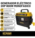 Generador Portatil Grupo Electrogeno Konan 800w 2hp 2t 220v