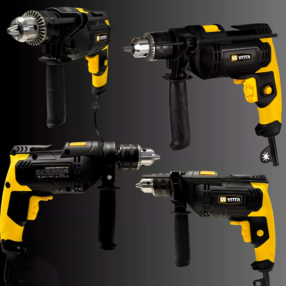 Combo Kit Vitta Taladro 13mm 750w + Amoladora 115mm 720w
