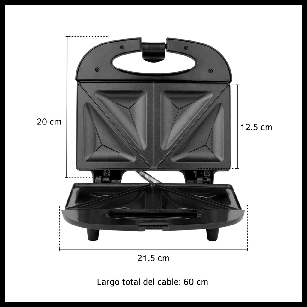 Sandwichera Electrica Kanjihome Kjh-sm700sw Blanca 700w Cts