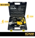 Combo Kit Taladro 13mm 750w + Amoladora 115mm 720w Konan