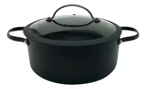 Batería Total Black Inducción Hudson Juego Set Teflón 5 Pzs