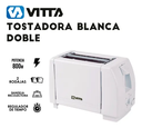 Tostadora Eléctrica Vitta 2 Panes 6 Niveles Tostado 800W Bco