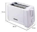 Tostadora Eléctrica Vitta 2 Panes 6 Niveles Tostado 800W Bco