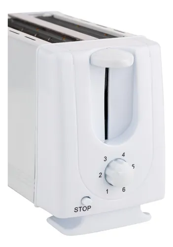 Tostadora Eléctrica Vitta 2 Panes 6 Niveles Tostado 800W Bco