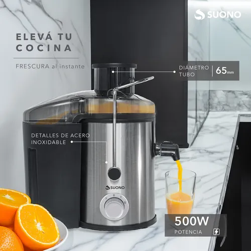 Extractor Exprimidor De Jugo Eléctrico Suono 500w 750 Ml