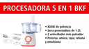 Multiprocesadora Bkf Bf-fp805 800w Blanca Y Roja 220v