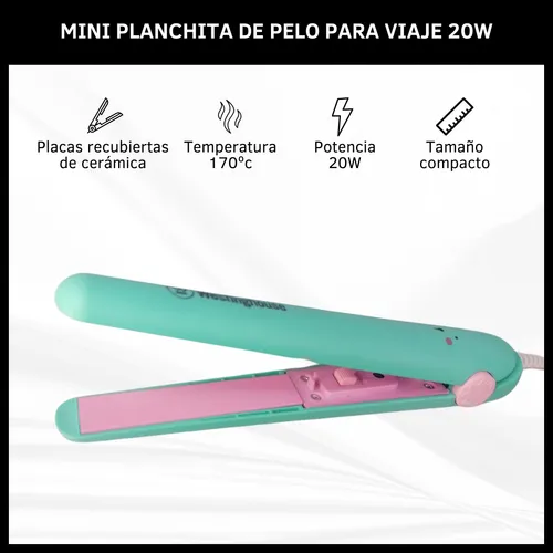 Planchita De Pelo Chica Westinghouse Flequillo 170° Ceramica