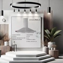 Campana Turena Piramidal 60 Cm Led Motor/turbo 220v