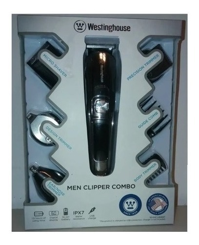 Cortadora Afeitadora De Barba Westinghouse 6 Funciones Usb 