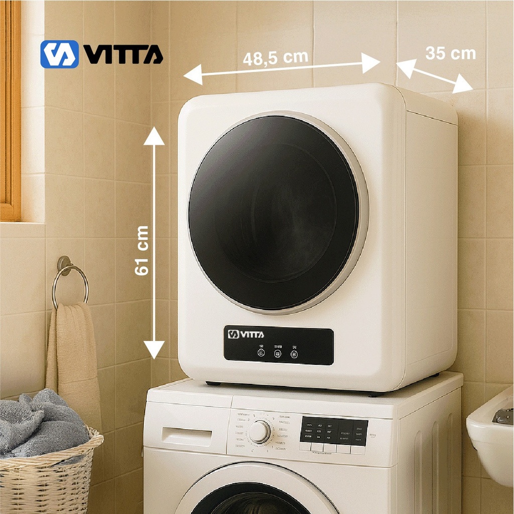 Secarropas Por Calor Vitta 4kg Panel Digital 4 Programas