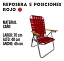 Reposera 5 Posiciones de Caño UPZVRE