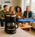 Cafetera De Filtro Semi-auto Vitta 6 Tazas Caf-cm08000t001