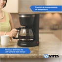 Cafetera De Filtro Semi-auto Vitta 6 Tazas Caf-cm08000t001