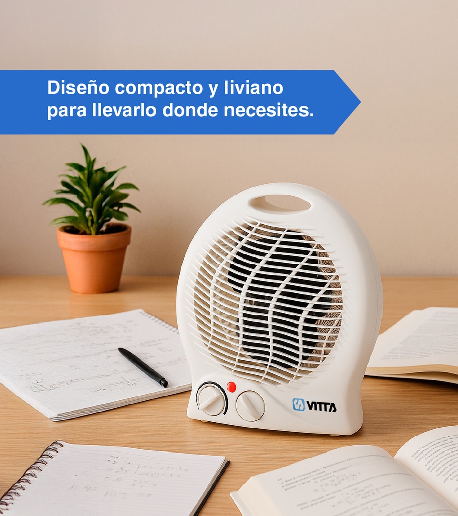 Caloventor Redondo 2000w Vitta 3 Velocidades Vit-ch103