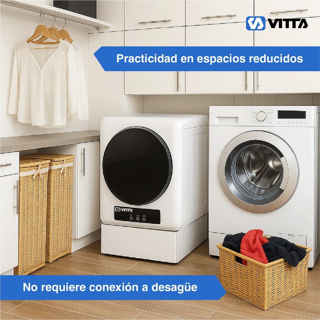 Secarropas Por Calor Vitta 4kg Panel Digital 4 Programas