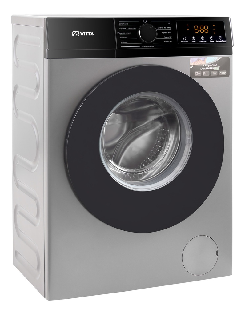 Lavarropas Vitta Inverter 6kg Silver 1200 Rpm Vit-wmcfwt
