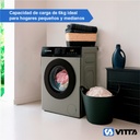 Lavarropas Vitta Inverter 6kg Silver 1200 Rpm Vit-wmcfwt