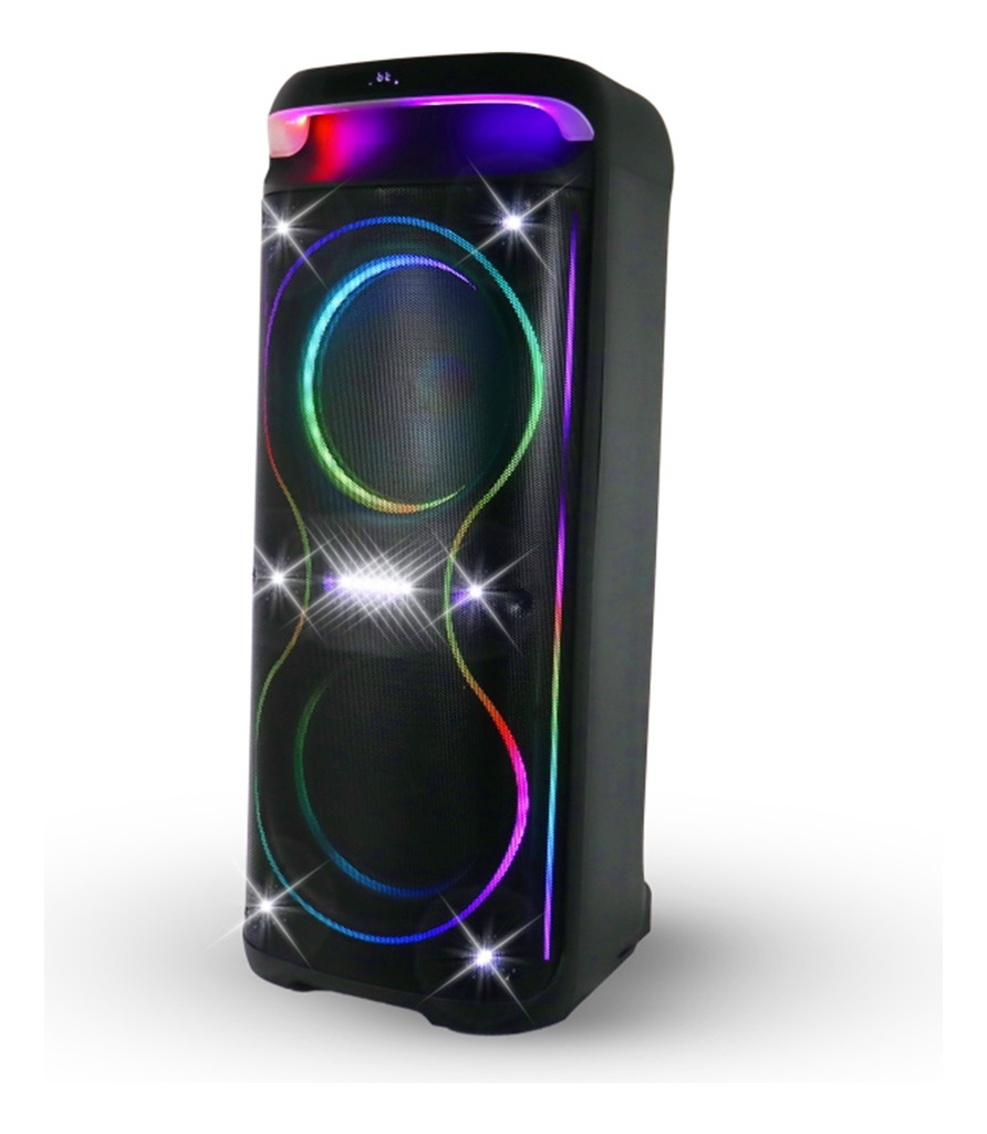 Torre De Sonido Parlante Ultrom Cancun 12000w Bluetooth Negro 