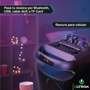 Torre De Sonido Parlante Ultrom Cancun 12000w Bluetooth Negro 