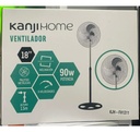 Ventilador Kanjihome 18 Kjh-fh1311 De Pie 90w 1.50m 3 Aspas De Metal Diámetro 45.72 Cm