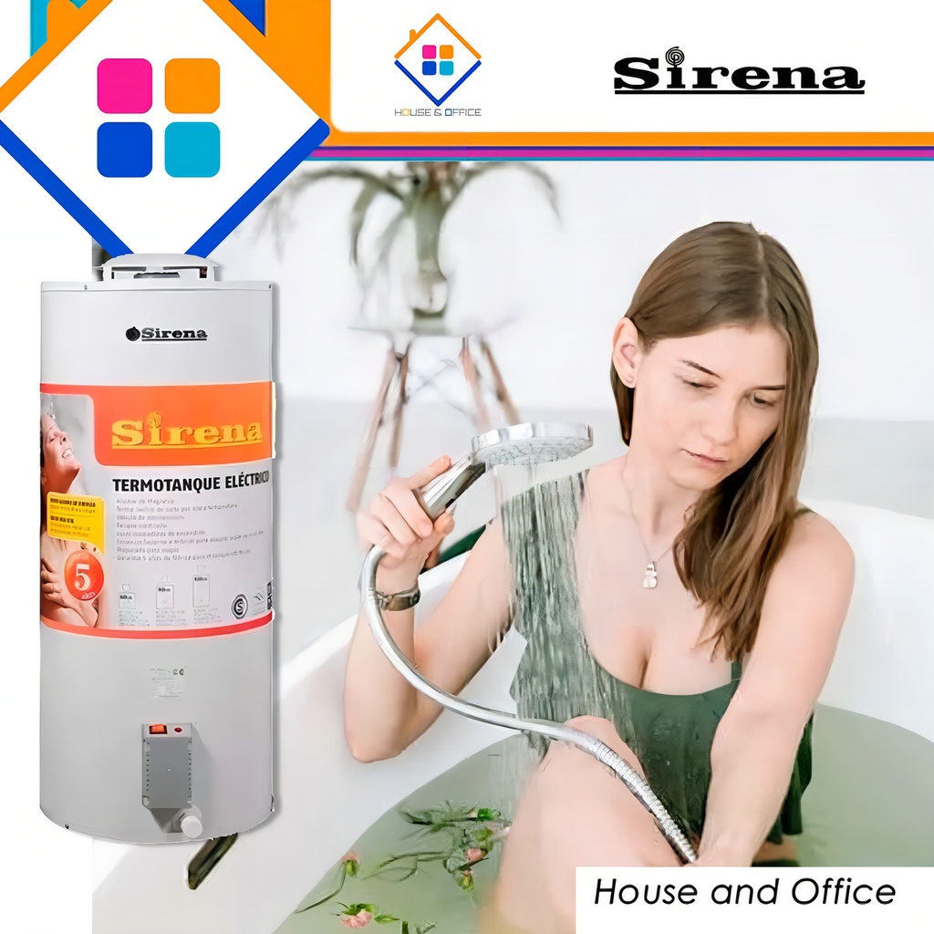 Termotanque Eléctrico Sirena 90 Lts Blanco 