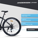 Bicicleta Mtb Anderson S400 R29 21v Freno Disco Negro/blanco 