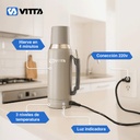 Termo Eléctrico Vitta 1 Litro 2 En 1 Azucarera + Yerbera 