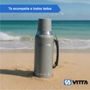 Termo Eléctrico Vitta 1 Litro 2 En 1 Azucarera + Yerbera 
