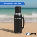 Termo Eléctrico Vitta 1 Litro 2 En 1 Azucarera + Yerbera 