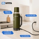 Termo Eléctrico Vitta 1 Litro 2 En 1 Azucarera + Yerbera 