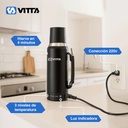 Termo Eléctrico Vitta 1 Litro 2 En 1 Azucarera + Yerbera 