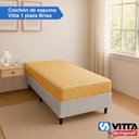 Colchon Espuma Vitta Brisa 14 1 Plaza 80x190 Amarillo 