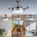 Combo X2 Ventiladores Vitta De Techo Retractil C/luz 6v Acero 