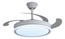 Combo X2 Ventiladores Vitta De Techo Retractil C/luz 6vel Blanco 