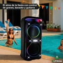 Torre De Sonido Parlante Ultrom Tulum 15000w Luces Led Negro 