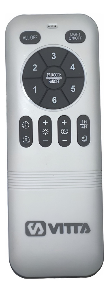 Combo X2 Ventiladores Vitta De Techo Retractil C/luz 6vel Color Negro