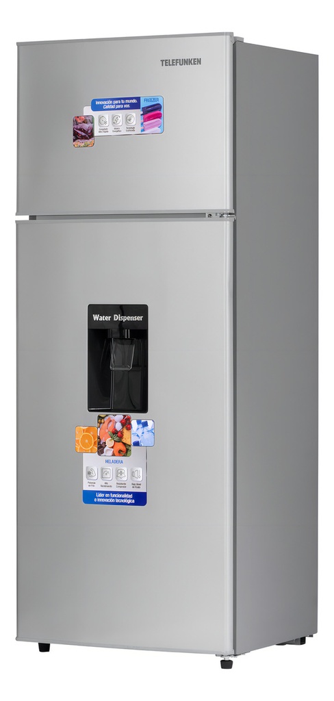 Heladera Telefunken Con Dispenser 220 Lts Silver Tfk-hd220d - Plateado 