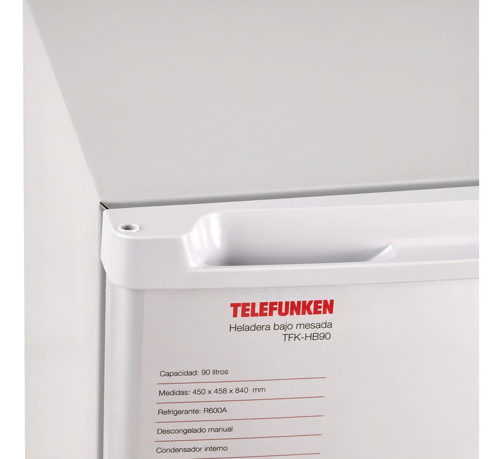 Heladera Bajo Mesada Telefunken 90 Litros Gris Tfk-hb90 