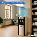 Dispenser De Agua Vitta Frío/calor Con Conservadora Dafcb001 - Gris 