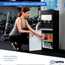 Dispenser De Agua Vitta Frío/calor Con Conservadora Dafcb002 - Negro 