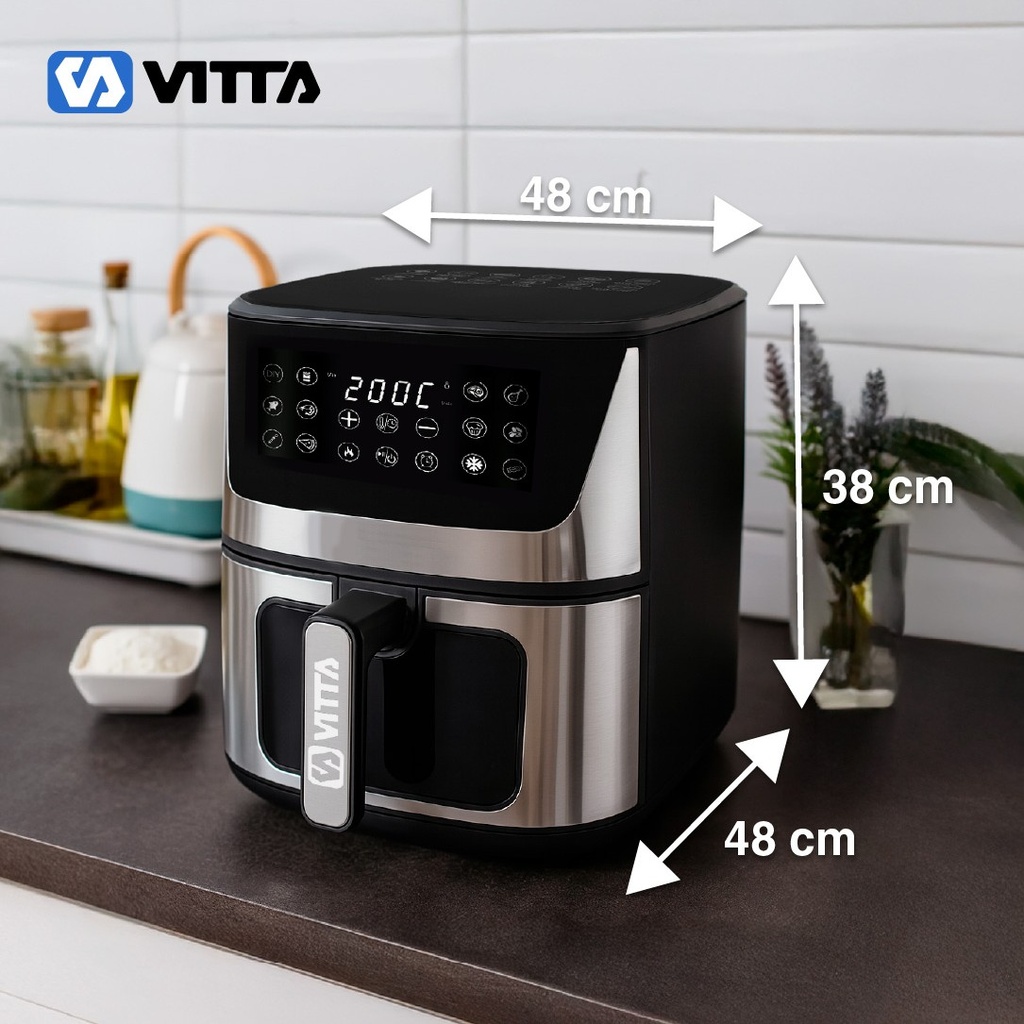 Freidora De Aire Vitta 8 Litros 1700W Digital 12 Funciones