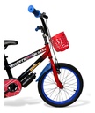 Bicicleta Infantil Rodado 18 Reforzada Negro/rojo Spiderman 