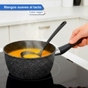 Bateria De Cocina Kanji Gourmet 9 Piezas Antiadherente Mármol Negro 