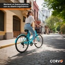 Bicicleta Playera R27 Corvo C/ Canasto Color Celeste 27" 