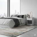 Mesa De Luz Con Cajon Vitta Blanco 40x35,5x56,5 