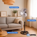 Combo x2 Ventilador Vitta 18" 3 Aspas De Pie 1 En 1