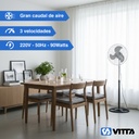 Combo x2 Ventilador Vitta 18" 3 Aspas De Pie 1 En 1