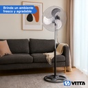 Combo x2 Ventilador Vitta 18" 3 Aspas De Pie 1 En 1