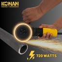 Amoladora Angular Konan 115mm 720w Corte Y Desbaste Eléctrica 